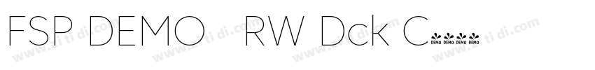 FSP DEMO   RW Dck C字体转换